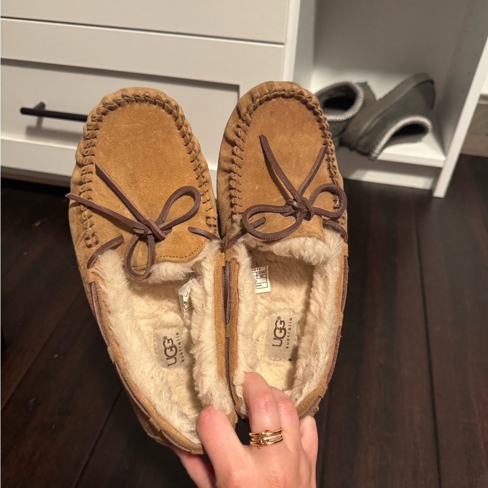 UGG Classic Tan Suede Slippers